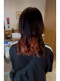 20代30代◎クラゲカット×インナーカラー小顔レイヤー