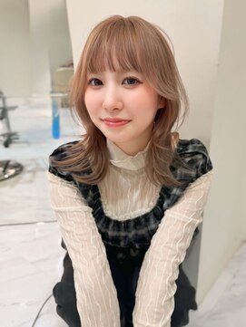 【MONA】くびれミディ/レイヤーカット/韓国風/ハイトーン