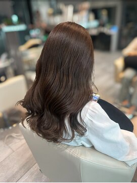 ステラバイケンジ(STELLA by KENJE) ブリーチなしダブルカラー　オリーブグレージュ