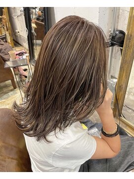 ノラ ヘアーサロン(NORA HAIR SALON) 【中迫】大人の上品なハイライトカラー白髪ぼかし 脱白髪染め