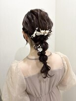 ネイトル(naitre)&nbsp;結婚式編み下ろしヘア