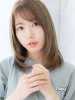 ローマ ギンザ(ROMA Ginza)&nbsp;結んでも可愛いミディアムレイヤー/透明感ミルクティーベージュ