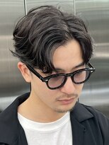 レタッチ バイ フィフス 銀座(RETOUCH by fifth)&nbsp;銀座メンズパーマシャドウパーマシースルーマッシュウルフゆるめ
