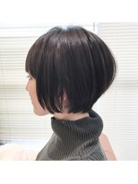 レンク(LENC)&nbsp;Coast.ショートボブ×暗めブルージュ×小顔ショート」