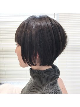 レンク(LENC) Coast.ショートボブ×暗めブルージュ×小顔ショート」