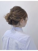 グラデーションカラー アレンジヘア