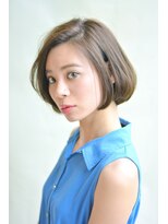 ヘアーズ ギュゼルバヤン(hair’s Guzel Bayan) ナチュラルボブ　かき上げ/イメチェン