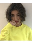 センターパート ボルドー &nbsp;クラシカル ワンレン 大人ボブ 下北沢