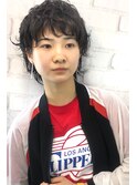 【morio池袋】黒髪・無造作ウルフヘア