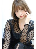 ☆Arlel 池袋☆透明感カラーの切りっぱなしボブ