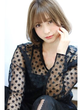 アーレル(Arlel) ☆Arlel 池袋☆透明感カラーの切りっぱなしボブ