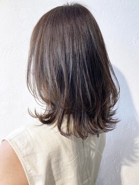 アルバム 銀座(ALBUM GINZA) ミディアム レイヤーグレージュ_ハイライトカラー_ba295693