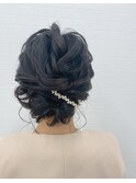 ルーズアップ　お呼ばれヘアアレンジ