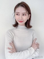 オーブ ヘアー カレン 長崎時津店(AUBE HAIR calen) 20代・30代_切りっぱなしロブ