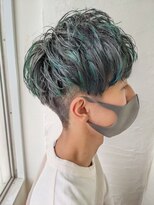 ムーンジェジェ(moon jeje)&nbsp;Men'sハイライト×ターコイズカラー★藤原