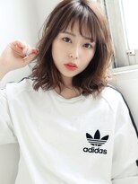 リープ 祖師ヶ谷大蔵(leap) くびれミディ×切りっぱなし風☆ナチュラル可愛い鎖骨外ハネボブ