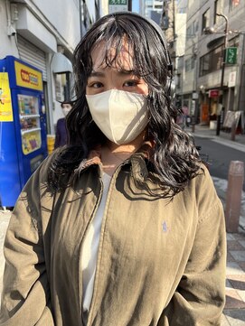 ロチカバイドールヘアー 心斎橋(Rotika by Doll hair) 暗めcolor +パーマ風スタイリング