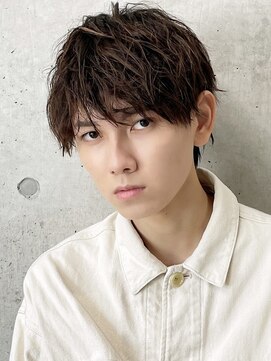 フイ 自由が丘(men's salon Hui) メンズアップバング/ツーブロック/束感ショート/波巻き/マッシュ