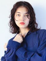 ヘアサロンガリカアオヤマ(hair salon Gallica aoyama)&nbsp;【丸山日向】大人の雰囲気センターパートミディアムパーマ