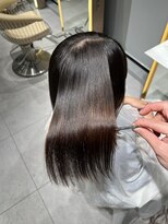 ロンドメリア 天神大名店(Lond Melia) ★くびレイヤーエモージュインナーグレージュ前髪ピンクベージュ