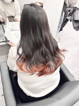 ファイブバイジエクト 堀江(FIVE by The Ect) 裾カラー　オレンジ