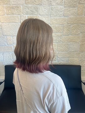 ヴァン カウンシル 川口店(VAN COUNCIL) 大人かわいいWカラー 裾・毛先カラー 夏のハイトーン 髪質改善