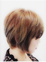 ヘアーデザインエスケープラス(HairDesign SK Plus)&nbsp;ハイトーンショートボブ@30代/40代/50代