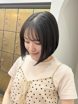 ヘアーアイスカルテット(HAIR ICI QUARTET)&nbsp;20代30代ナチュラルくびれボブ艶感結べるボブ