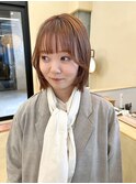 ボブ/ベージュカラー
