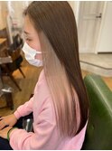 髪質改善インナーカラーイヤリングカラーレイヤーカット
