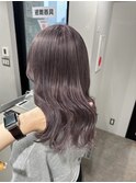 ラベンダーグレージュカラー暗めカラーケアブリーチダブルカラー