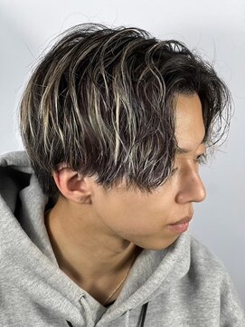 ヒロギンザ 仙台名掛丁店(HIRO GINZA) 仙台 バーバー センターパート メッシュ