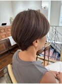 ショートマッシュ/アンブレラ/白髪も染まるカラー