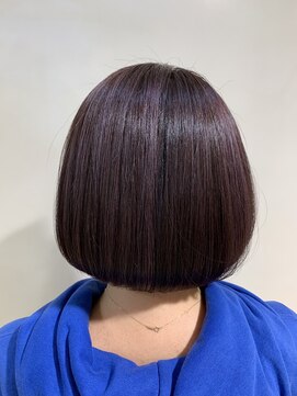 アズールサン 草加西口店(azule-sun) 髪質改善カラー,ピンクパープル,ツヤ髪,ハイライトカラー,ボブ