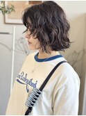 ニュアンスパーマショートボブカットショートボブパーマ岡崎