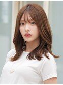 【F】くすみベージュニュアンスくびれヘア