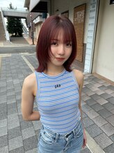 《stylist : 植田優菜》canamo__yuuna#レイヤー#ボブ#ウルフ#ブリーチカラー#ブリーチなしカラー