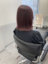 トッカ 天王寺ANNEX(tocca)&nbsp;ボルドーカラー×切りっぱなしボブ