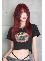 ガルテ(GARTE)&nbsp;ロングウルフカット/韓国風ウルフヘア/顔周りレイヤーカット