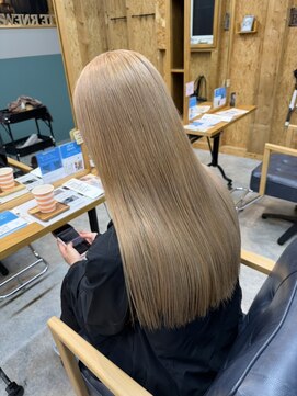 アフターニュース 新潟(afternews) ミルクベージュ/ダブルカラー/ケアブリーチ/髪質改善/新潟