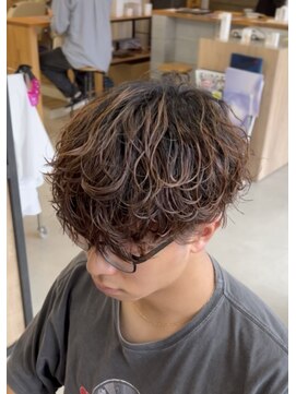 メンズギフト(men's GIFT) マッシュ刈り上げツーブロックシャドウパーマ