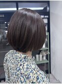 ショートボブ/バイオレットカラー/ナチュラルカラー/バイカルテ