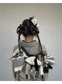 ツインカチモリヘア＋お着付け