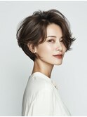 クラゲヘアー/小顔/ココアベージュ/オリーブグレー/川西
