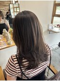 ワンカールレイヤー×オリーブカラー