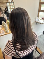 リドルヘアー 黒磯店(Riddle HAIR)&nbsp;ワンカールレイヤー×オリーブカラー