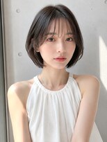ノア 三宮店(NOA)&nbsp;【NOA】タッセルボブ×ブラウンベージュ｜シースルーバング