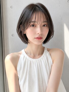 ノア 三宮店(NOA) 【NOA】タッセルボブ×ブラウンベージュ｜シースルーバング