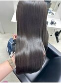 髪質改善＊美髪＊艶ストレート＊ダークグレージュ＊Zina S札幌