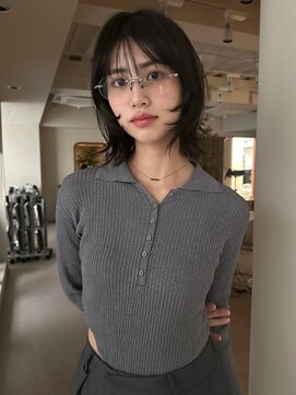 フィルムス 横浜(FILMS+) くびれレイヤー/オリーブベージュ/顔周り/シースルー/横浜+